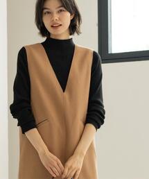 OPAQUE.CLIP | ハイネックリブニット【洗濯機OK】《6col》(ニット/セーター)