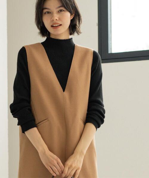 ハイネックリブニット【洗濯機OK】《6col》（ニット/セーター