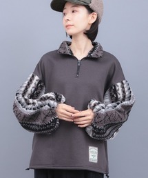 スウェット ハーフジップ 裏ボア スウェット」に該当するトップス 