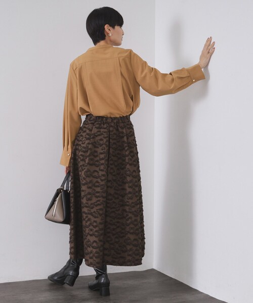 OPAQUE.CLIP（オペークドットクリップ）の「タックスキッパーブラウス【洗濯機OK】（シャツ/ブラウス・レディース・ブラック/ホワイト/キャメル/ボルドー・38/40/42）」の12枚目の写真