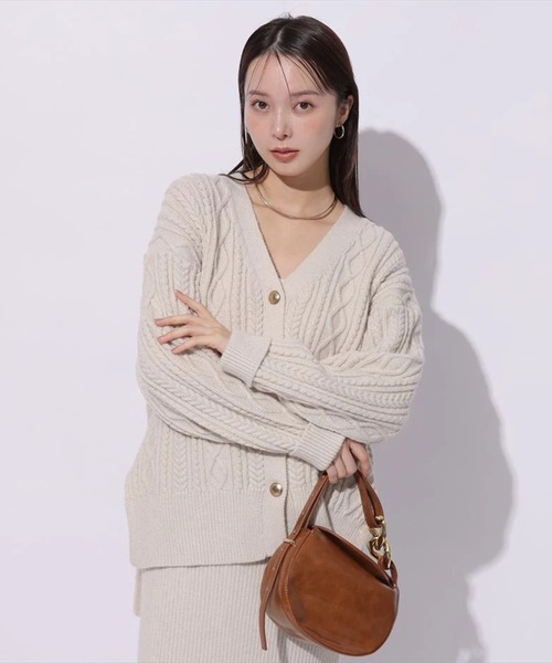 ケーブル編みカーデ（ニット/セーター）｜Mystrada（マイストラーダ