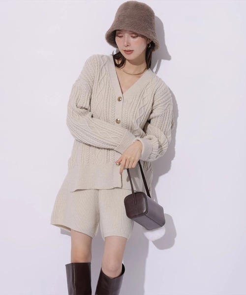 ケーブル編みカーデ（ニット/セーター）｜Mystrada（マイストラーダ