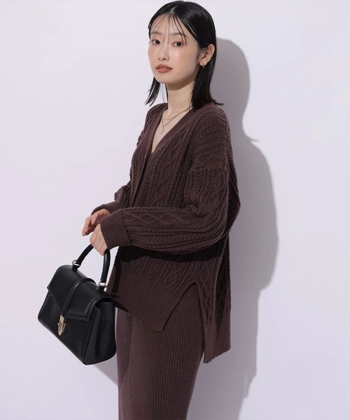 ケーブル編みカーデ（ニット/セーター）｜Mystrada（マイストラーダ