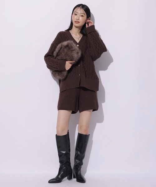 ケーブル編みカーデ（ニット/セーター）｜Mystrada（マイストラーダ