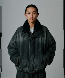 STYLISE（スタイライズ）の「【FACETASM】DOUBLE LAYERED DENIM JACKET / ブラック [JOO-JK-M02]（ダウンジャケット/コート）」