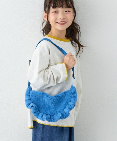 CIAOPANIC TYPY(チャオパニックティピー)の「【KIDS】ボアフリルショルダーバッグ(ショルダーバッグ・キッズ・ブラック/ブルー/グレー・ONE SIZE)」の11枚目の写真