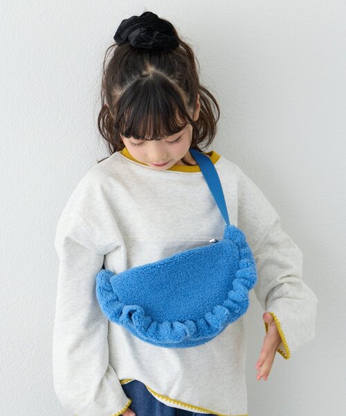 CIAOPANIC TYPY(チャオパニックティピー)の「【KIDS】ボアフリルショルダーバッグ(ショルダーバッグ・キッズ・ブラック/ブルー/グレー・ONE SIZE)」の13枚目の写真