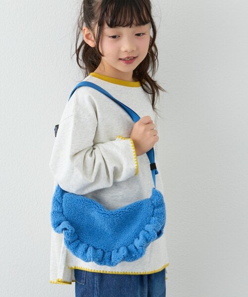 CIAOPANIC TYPY(チャオパニックティピー)の「【KIDS】ボアフリルショルダーバッグ(ショルダーバッグ・キッズ・ブラック/ブルー/グレー・ONE SIZE)」の15枚目の写真
