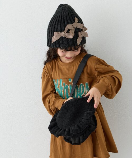 CIAOPANIC TYPY(チャオパニックティピー)の「【KIDS】ボアフリルショルダーバッグ(ショルダーバッグ・キッズ・ブラック/ブルー/グレー・ONE SIZE)」の18枚目の写真