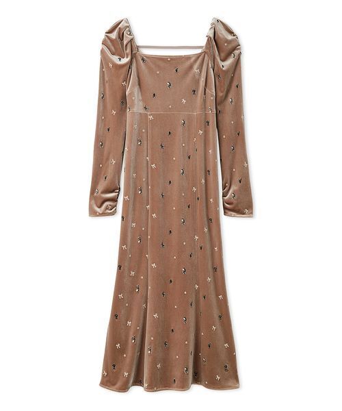 ベロアナローワンピース（ワンピース）｜FRAY I.D（フレイアイディー