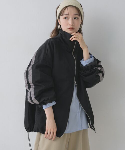 kivi(キヴィ)の「【リバイバル】ライントラックジャケット(その他アウター・レディース・ダークグレー/ブラウン/ブラック/ライトグレー/ブラック系その他/ライトブルー・FREE)」の1枚目の写真