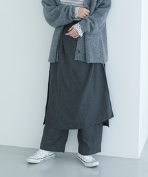studio CLIP | 《natural by clip》ツイードラップスカート付きパンツ[プチサイズあり](その他パンツ)
