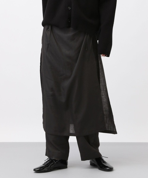 studio CLIP（スタディオクリップ）の「《natural by clip》ツイードラップスカート付きパンツ[プチサイズあり]（その他パンツ・レディース・チャコール/ブラック・PF/FREE）」の20枚目の写真