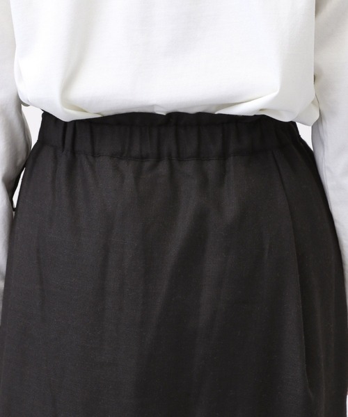 studio CLIP（スタディオクリップ）の「《natural by clip》ツイードラップスカート付きパンツ[プチサイズあり]（その他パンツ・レディース・チャコール/ブラック・PF/FREE）」の8枚目の写真