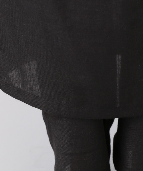 studio CLIP（スタディオクリップ）の「《natural by clip》ツイードラップスカート付きパンツ[プチサイズあり]（その他パンツ・レディース・チャコール/ブラック・PF/FREE）」の10枚目の写真