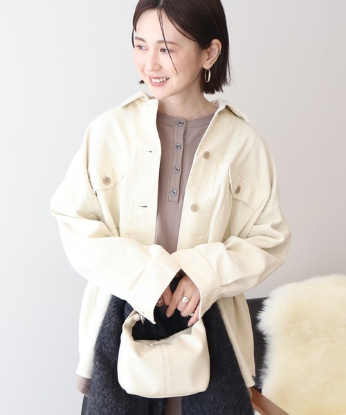 AMERICAN HOLIC(アメリカンホリック)の「コーデュロイCPOシャツジャケット(その他アウター・レディース・チャコールグレー/アイボリー/モカ・L/M)」の20枚目の写真