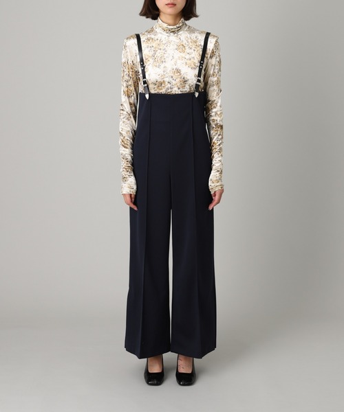 TOGA PULLA(トーガ プルラ)の「TOGA PULLA Mirano rib pants Forget me nots SP fmn TP252-JF541(その他パンツ・レディース・ネイビー・36/38)」の1枚目の写真