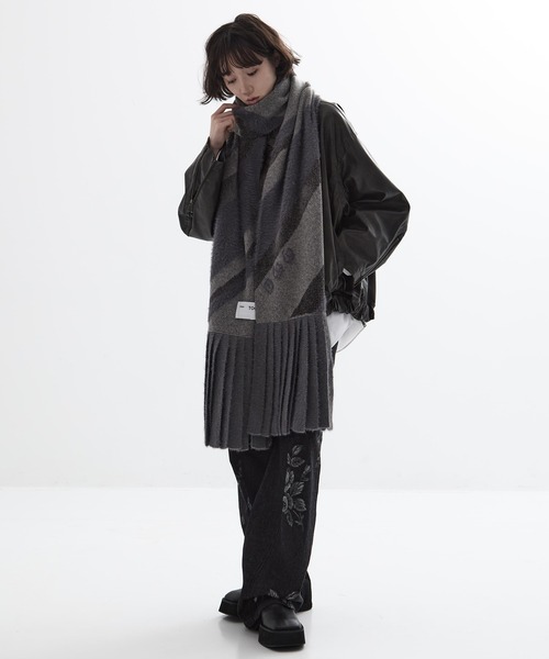 TOGA PULLA/トーガプルラ】Regimental knit stole/レジメンタルニット