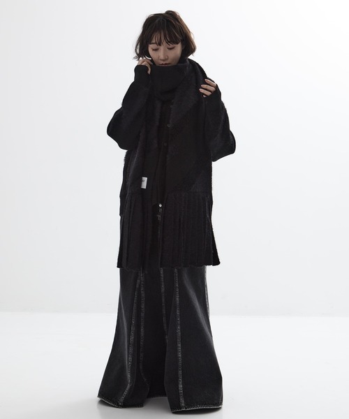 TOGA TOO/トーガトゥ】Regimental knit stole/レジメンタルニット