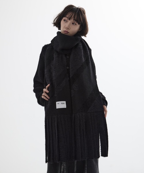 TOGA TOO/トーガトゥ】Regimental knit stole/レジメンタルニット