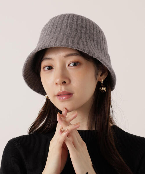 EDIT COLOGNE（エディットコロン）の「リブ丸天ハット（ハット・レディース・ブラック/グレー/ホワイト系その他・ﾌﾘ-）」の3枚目の写真
