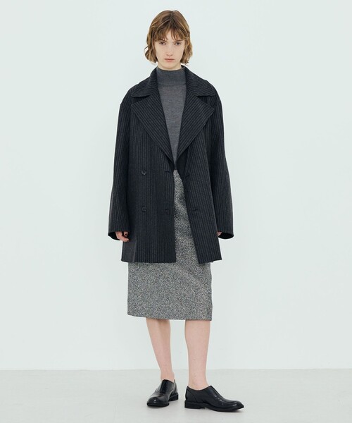 ウールダブルフェイス ピーコート（ピーコート）｜TOMORROWLAND .B