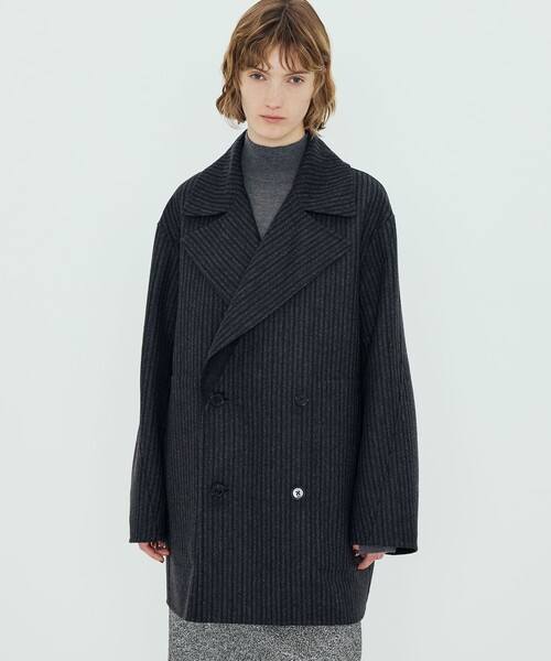 ウールダブルフェイス ピーコート（ピーコート）｜TOMORROWLAND .B