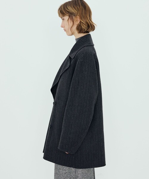 新品未使用　トゥモローランド　マカフィー　 ウール　ピーコート　ブラック　黒 TOMORROWLAND トゥモローランド マカフィー ピーコート ウール - メルカリ