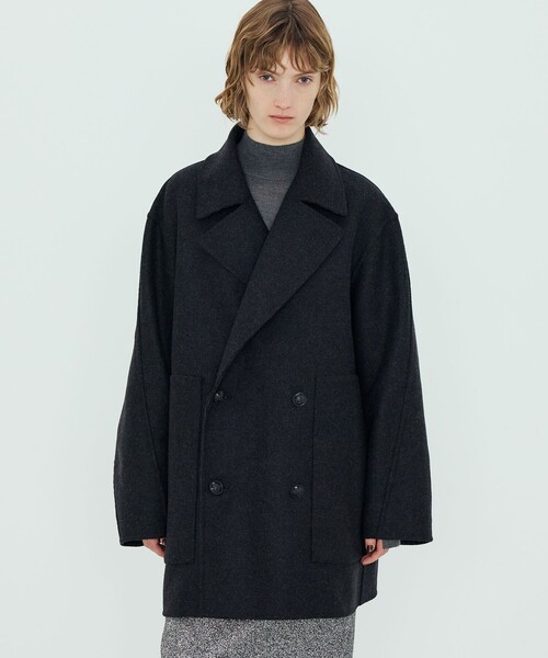 ウールダブルフェイス ピーコート（ピーコート）｜TOMORROWLAND .B