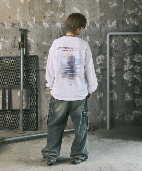 ILL'S(イルズ)の「フェイクレイヤードロゴプリントロンT(Tシャツ/カットソー・メンズ・ホワイト/ブラック・L/M)」の9枚目の写真