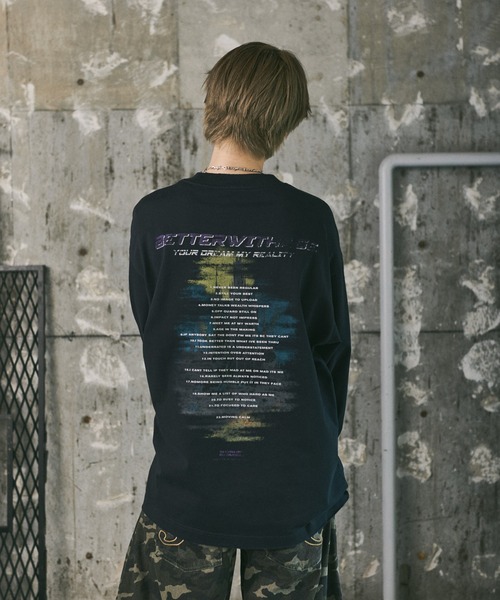 ILL'S(イルズ)の「フェイクレイヤードロゴプリントロンT(Tシャツ/カットソー・メンズ・ホワイト/ブラック・L/M)」の13枚目の写真