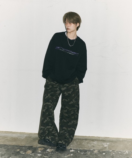 ILL'S(イルズ)の「フェイクレイヤードロゴプリントロンT(Tシャツ/カットソー・メンズ・ホワイト/ブラック・L/M)」の21枚目の写真