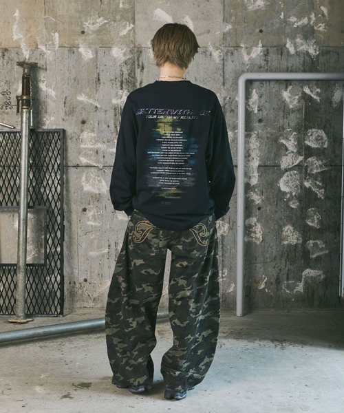 ILL'S(イルズ)の「フェイクレイヤードロゴプリントロンT(Tシャツ/カットソー・メンズ・ホワイト/ブラック・L/M)」の17枚目の写真