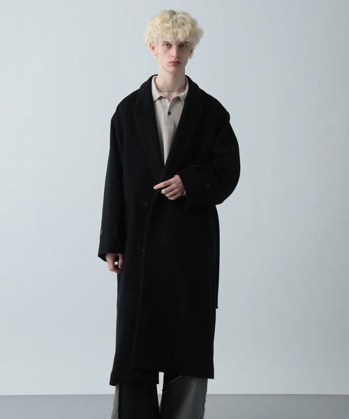 HARE ウールメルトンチェスターコート HARE× MEN'S NON-NO メルトンチェスターコート CLELのチェスターコート