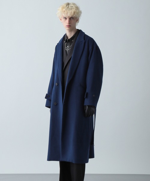 Burberrys ブルーグレーウール チェスターコート(メンズ) Burberrys ブルーグレーウール チェスターコート(メンズ) Burberrys