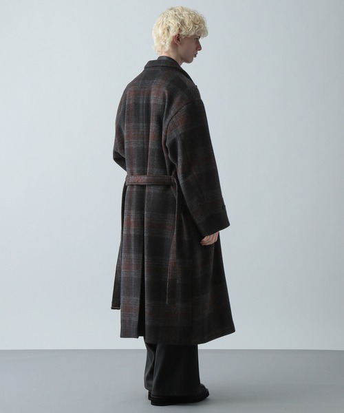 HARE（ハレ）の「ウールダブルコート(HARE)（チェスターコート・メンズ・グレー/ブルー/ブラック/グレー系その他・SMALL/MEDIUM/LARGE）」の17枚目の写真