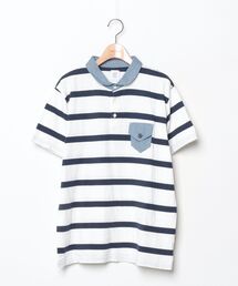 Design Tshirts Store graniph（デザイン　ティーシャツ　ストア　グラニフ）の「ボーダー柄半袖ポロシャツ（ポロシャツ）」