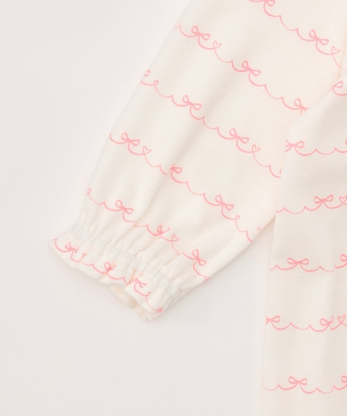 kate spade new york kids(ケイトスペードニューヨーク)の「【BOXつき】ボウ2wayオール&スタイBOXセット(ベビーギフト・キッズ・ネイビー/ピンク・50-70cm)」の7枚目の写真