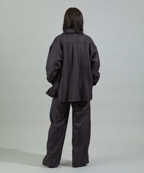 FREAK'S STORE(フリークスストア)の「杢チェックパンツ<セットアップ対応>(スラックス・レディース・キャメル/ブラック・フリ-)」の14枚目の写真