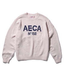 AECA（エイカ）の「AECA BIG LOGO WOOL KNIT-IVORY（ニット/セーター）」