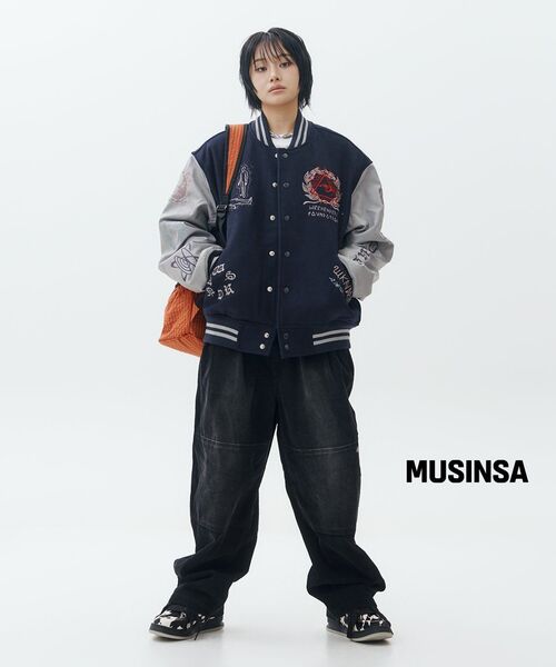 WKNDRS(ウィーキャンドース)の「ILLUMINATI STADIUM JK (NAVY)(スタジャン・レディース・その他・MEDIUM/LARGE/X-LARGE)」の12枚目の写真