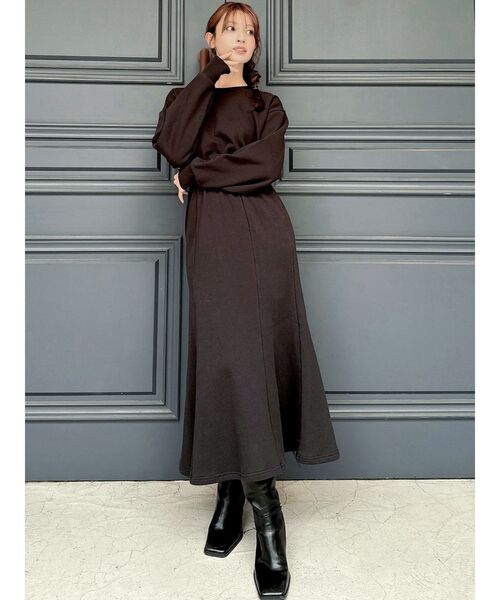 ZOZO限定】裏起毛スウェットマーメイドワンピース（ワンピース