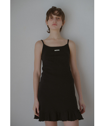 LETERIE（レテリー）の「FLOWER FRILL DRESS_BLACK（ワンピース）」