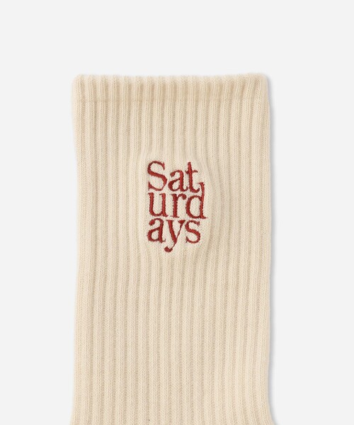 Saturdays NYC（サタデーズ ニューヨークシティ ）の「Miller Stacked Standard Socks（ソックス/靴下・メンズ・ブラック/ワイン/オフホワイト・FREE）」の5枚目の写真