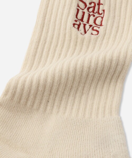 Saturdays NYC（サタデーズ ニューヨークシティ ）の「Miller Stacked Standard Socks（ソックス/靴下・メンズ・ブラック/ワイン/オフホワイト・FREE）」の8枚目の写真