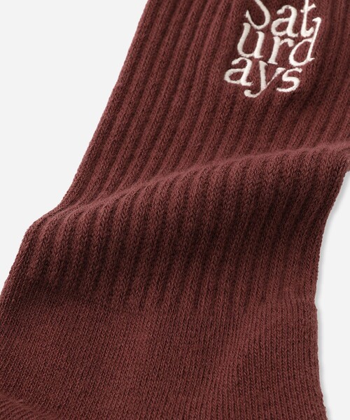 Saturdays NYC（サタデーズ ニューヨークシティ ）の「Miller Stacked Standard Socks（ソックス/靴下・メンズ・ブラック/ワイン/オフホワイト・FREE）」の9枚目の写真