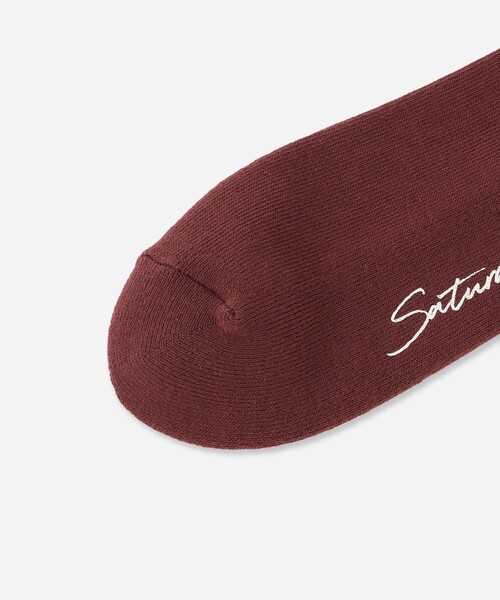 Saturdays NYC（サタデーズ ニューヨークシティ ）の「Miller Stacked Standard Socks（ソックス/靴下・メンズ・ブラック/ワイン/オフホワイト・FREE）」の11枚目の写真