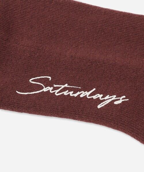 Saturdays NYC（サタデーズ ニューヨークシティ ）の「Miller Stacked Standard Socks（ソックス/靴下・メンズ・ブラック/ワイン/オフホワイト・FREE）」の12枚目の写真