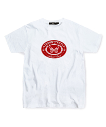 ESCAPEFROM（エスケープフロム）の「Red Butterfly Logo T-Shirt White（Tシャツ/カットソー・メンズ）」