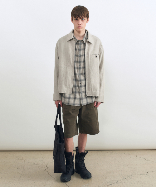 INSILENCE(インサイロンス)の「ヘンプジップアップジャケット ECRU(ブルゾン・レディース・その他・SMALL/MEDIUM/LARGE)」の2枚目の写真